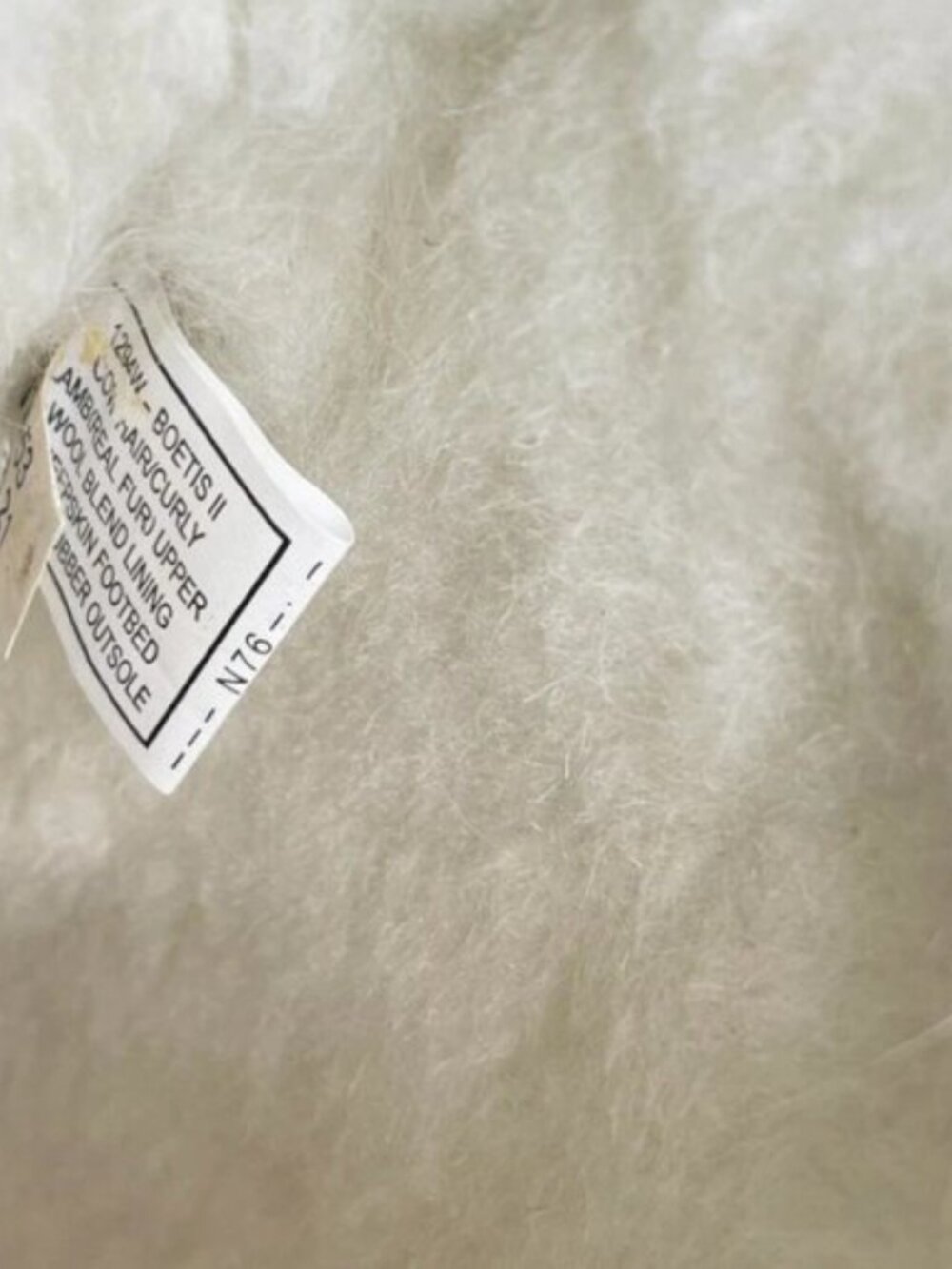 Bearpaw Boetis White Curly Lamb Fur Sheepskin Lined Sherpa Boho Boots 8 NEW - Picture 9 of 10